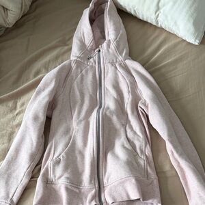 lululemon athletica Scuba Light Pink Hooded Jacket